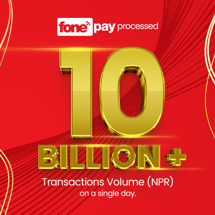 Fonepay achieves significant milestone – NPR 10 billion+ transactions settled on a single day - Featured Image